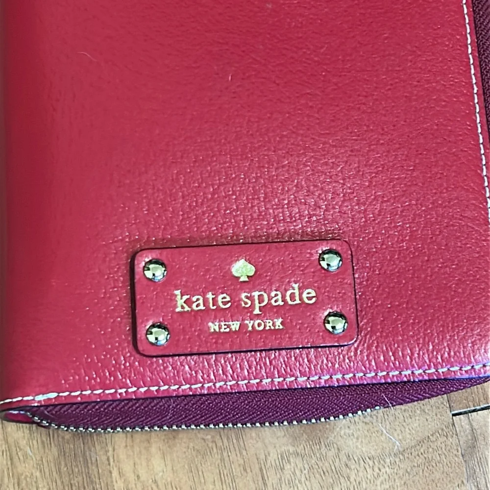 Kate Spade Wellesley Red Leather Calendar Planner Agenda